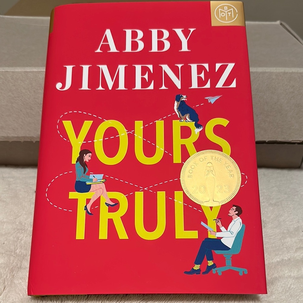 Red 'Yours Truly' Hardcover Book